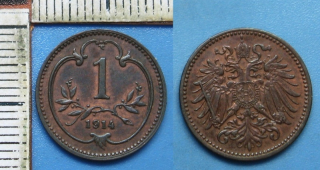 1914 - 1 heller - František Josef I.