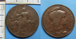 1913 - 10 centimes - Francie
