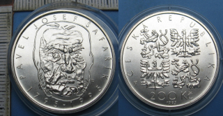 1995 - 200 Kč, stříbro - 200. výročí narození Pavla Josefa Šafaříka, kapsle