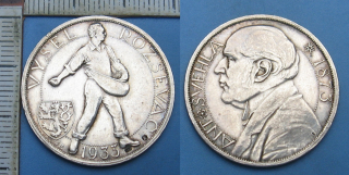 1933 - medaile, stříbro - Antonín Švehla, Vyšel rozsévač, 30 mm, J.Šejnost