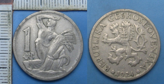 1924 - 1 koruna