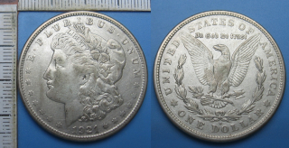 1921 S - 1 dollar, stříbro - USA, Morgan