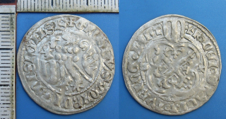 1406-1440 - štítový groš, stříbro - Fridrich IV. a William II., Sasko, Míšeň, pěkný