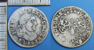 1684 - 6 groš, stříbro - Jan III. Sobieski, Polsko