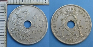 1910 - 25 centimes - Belgie