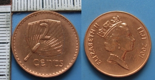 2001 - 2 cents - Fidži