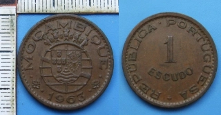1963 - 1 escudo - Portugalský Mosambik