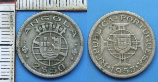 1953 - 2,5 escudos - Portugalská Angola