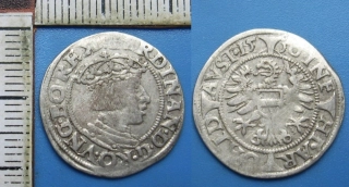 1550 - 3 krejcar, stříbro - Ferdinand I., Vídeň