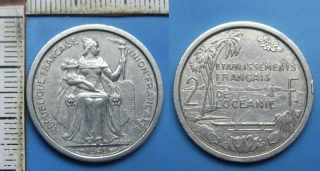 1949 - 2 francs - Francouzská Oceánie