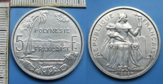 1965 - 5 francs - Francouzská Polynésie