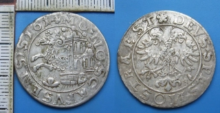 1614 - dicken, stříbro - Schaffhausen, Švýcarsko, pěkný