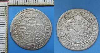 1573 - groš, stříbro - Sasko, August (1553 - 1586)