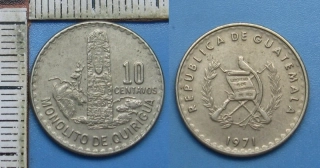 1971 - 10 centavos - Guatemala
