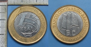 2005 - 1 real - Brazílie, výroční