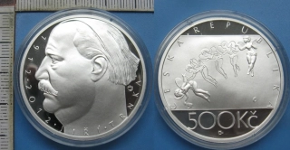 2012 - 500 Kč, stříbro, PROOF - Jiří Trnka, kapsle, etue, certifikát