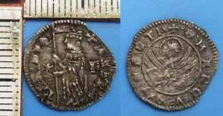 1368-1382 -  soldino, stříbro - Benátky, Andrea Contarini, pěkné