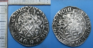 1486 - 1525 - činžovní groš, stříbro - Sasko, Fridrich III., pěkný