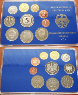 1997 D - sada mincí Německa, NSR - Proof, 10 ks