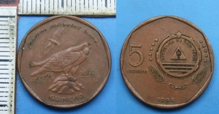1994 - 5 escudos - Kapverdy, Guincho