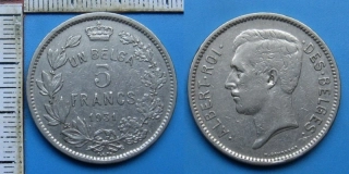 1931 - 5 francs - Albert, Belgie, BELGES
