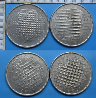 1931, 32 - 2x 20 francs - Albert, Belgie, BELGES, BELGEN - oficiálně vyřazené z oběhu