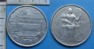 1952 - 5 francs - Fransouzská Oceánie