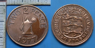1977 - 2 pence - Guernsey