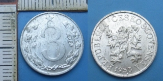 1953 - 3 haléře