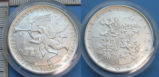 1996 - 200 Kč, stříbro - Jakub Jan Ryba, Česká mše vánoční, kapsle, certifikát