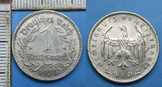1937 A - 1 reichsmark - Třetí říše