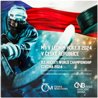 2024 - sada oběžných mincí - MS v ledním hokeji v ČR