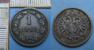 1885 - 1 krejcar - František Josef I.