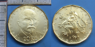 2019 - 20 Kč - výroční, Alois Rašín