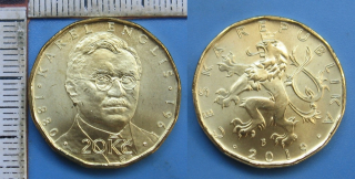 2019 - 20 Kč - výroční, Karel Engliš