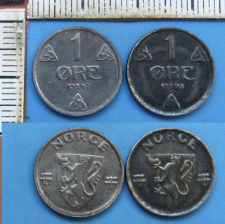 1942, 43 - 1 ore - 2x válečné Norsko