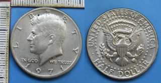 1971 - half dollar - USA, Kennedy