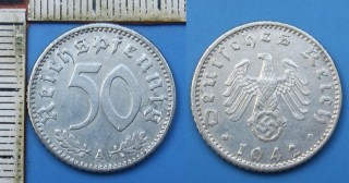 1942 A - 50 reichspfennig - Třetí říše