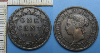 1884 - 1 cent - Kanada, Victoria