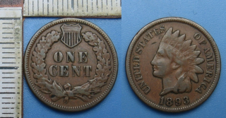 1893 - 1 cent - USA, indián