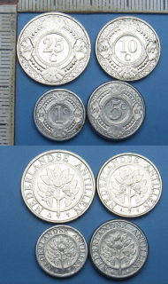 1997-2003 - 1,5,10 a 25 cent - 4x Nizozemské Antily