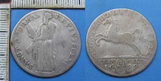 1699 HB - 1/3 tolaru, stříbro - Georg Ludwig,  Brunswick-Luneburg-Calenberg -Hannover