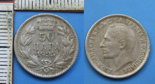 1925 - 50 para - Aleksander I., Jugoslávie