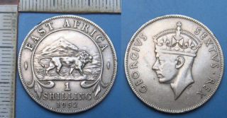 1952 - 1 shilling - Jiří VI., Britská Východní Afrika