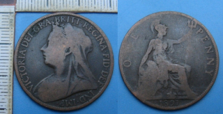 1897 - 1 penny - Velká Británie, Victoria
