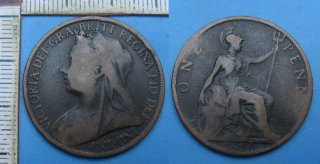 1898 - 1 penny - Velká Británie, Victoria
