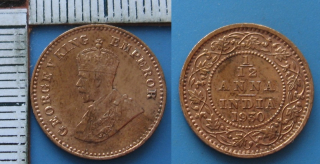 1930 - 1/12 anna - Jiří V., Britská Indie, krásná
