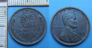 1919 - 1 cent - USA, A. Lincoln