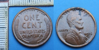 1916 - 1 cent - USA, A. Lincoln, lak