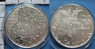 2009 - 200 Kč, stříbro - Rabi Jehuda Löw ben Becalel, běžná kvalita, kapsle, certifikát